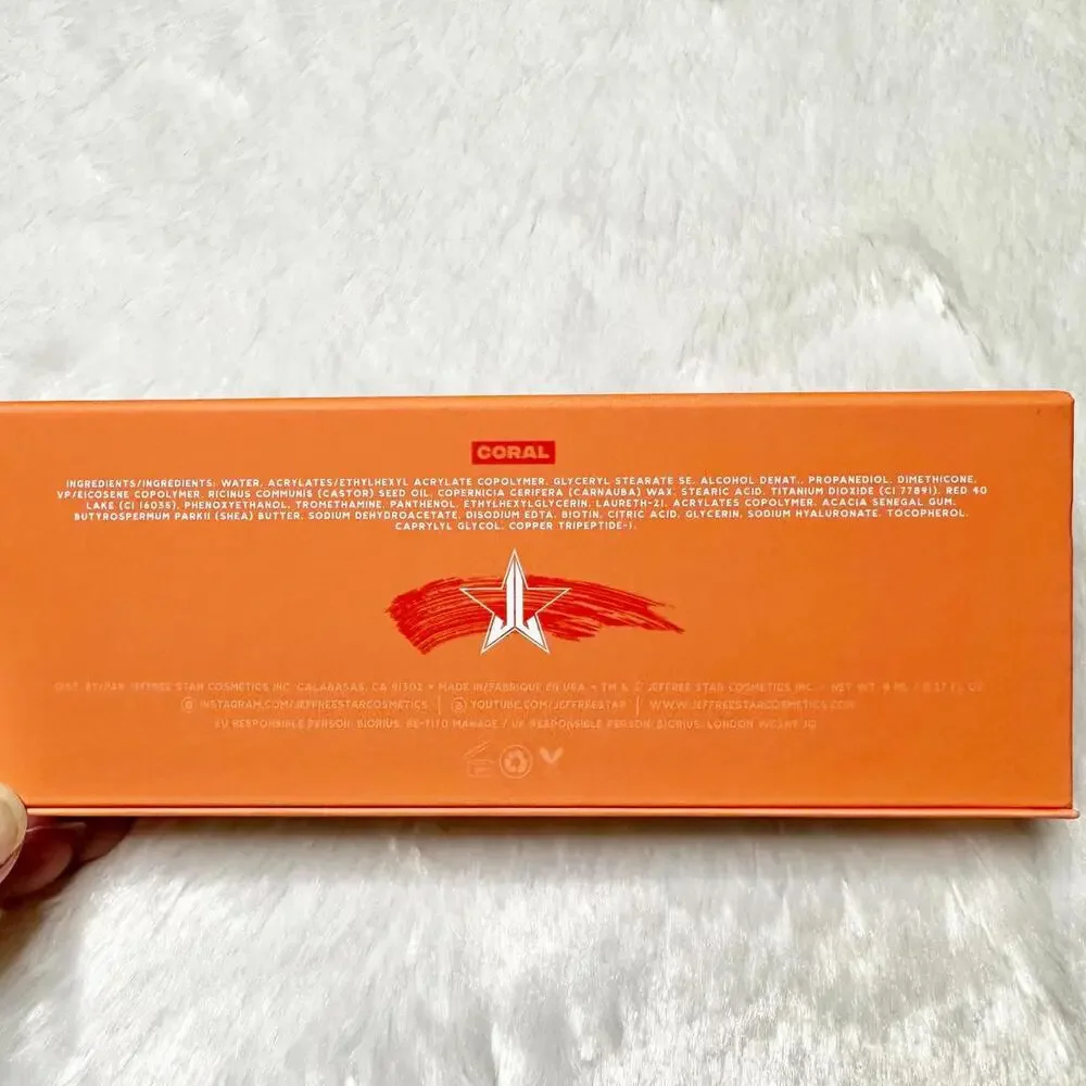 NIB Jeffree Star F*ck Proof Coral Mascara Full Size 8ml